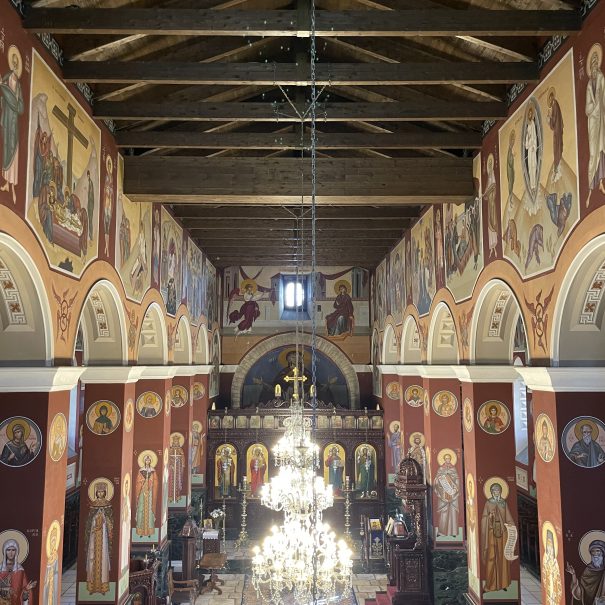 interior of a greek orthodox church